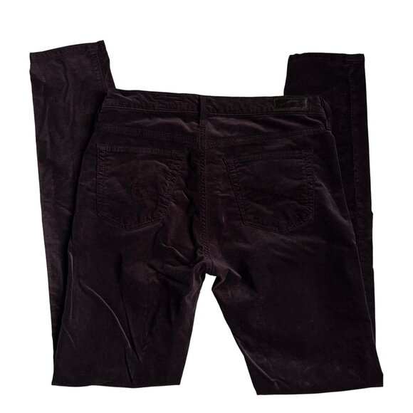 AG The Legging Super Skinny Velveteen Jean (Chocolate Brown) - Size 28R - Picture 4 of 15